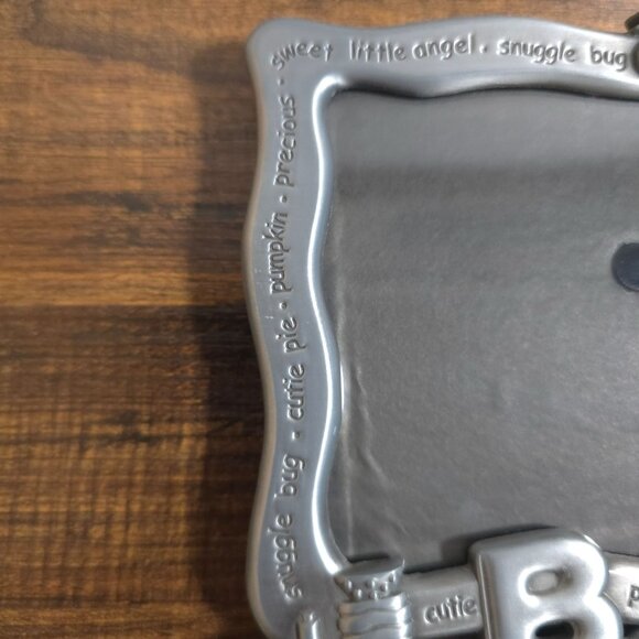 Malden Baby Pewter Picture Frame 3.5" X 5" Photos Train Baby Shower Christening - Picture 4 of 13